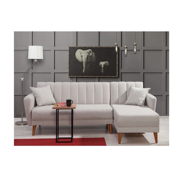 Divano letto bianco (angolo destro) Aqua - Balcab Home-image-2