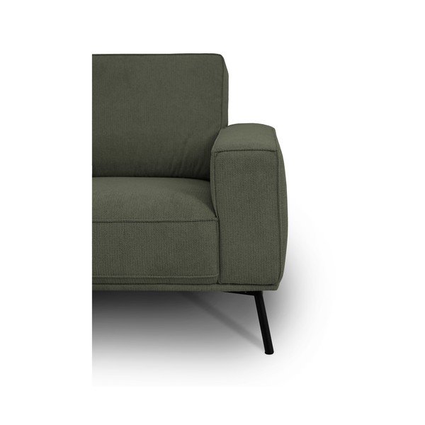 Divano angolare verde scuro (con penisola a sinistra/a L) con rivestimento in ciniglia Amsterdam – Scandic-image-4