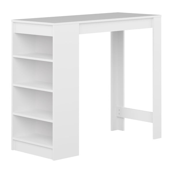 Tavolo da bar bianco con piano bianco Aravis - TemaHome
