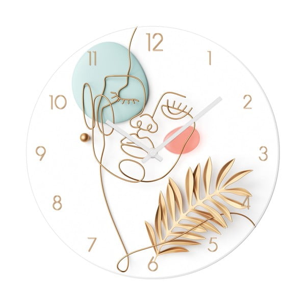 Orologio da parete in vetro ø 30 cm Feminine line - Styler