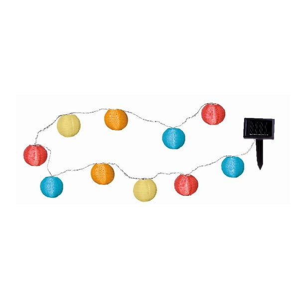 Catena luminosa a LED solare adatta all'esterno, lunghezza 2,7 m Festival - Star Trading
