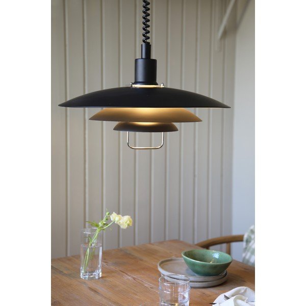 Lampada a sospensione nera Kikrenes, ø 48 cm Kirkenes - Markslöjd-image-2