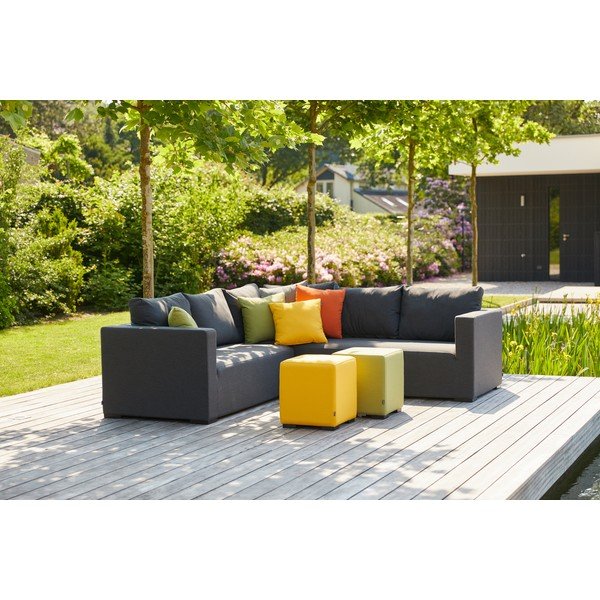 Pouf da giardino giallo Alex - Hartman-image-1