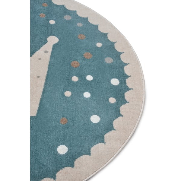 Tappeto blu per bambini ø 140 cm Crown - Hanse Home-image-1