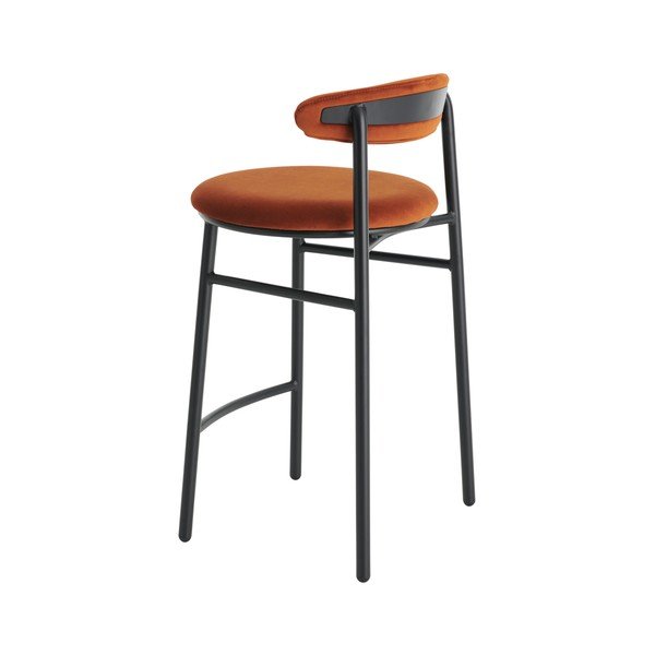 Sgabello da bar marrone cognac in metallo (altezza della seduta 66 cm) Doggi – Ellos Home-image-2