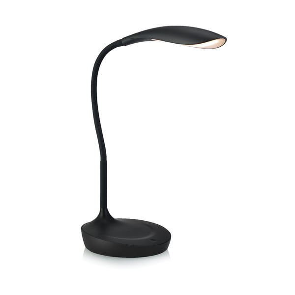 Lampada da tavolo nera con porta USB Swan - Markslöjd