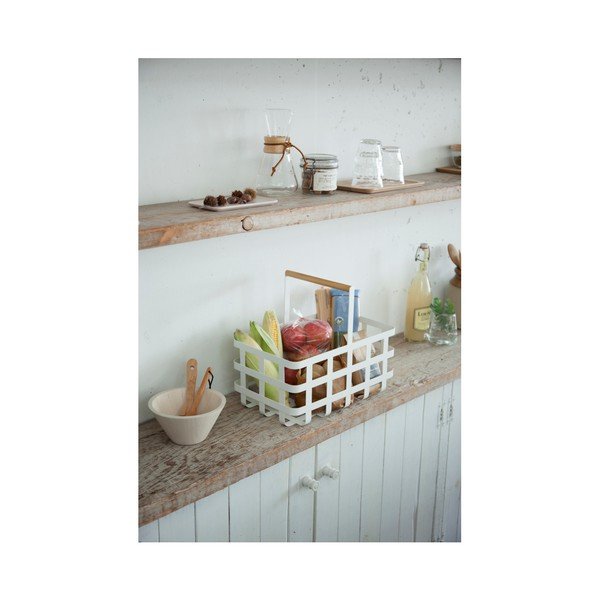 Cesto portaoggetti bianco Tosca - YAMAZAKI-image-1