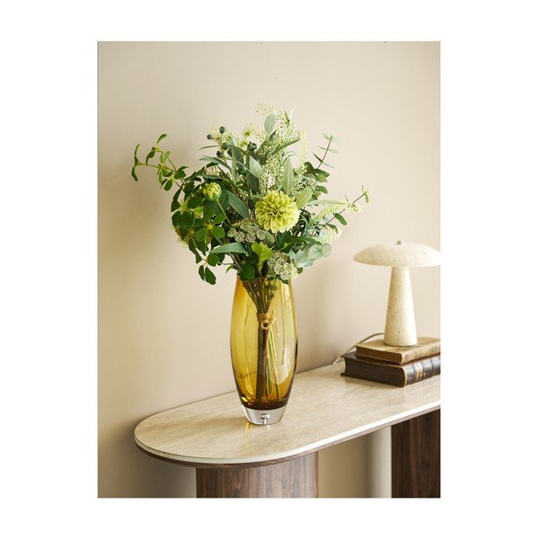 Vaso arancione in vetro (altezza totale 32 cm) – House Nordic-image-1