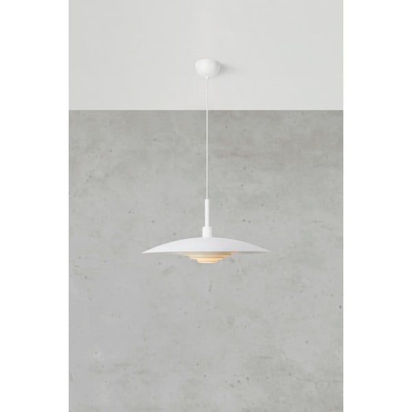 Lampadario bianco con paralume in metallo ø 57 cm Piny – Markslöjd-image-3