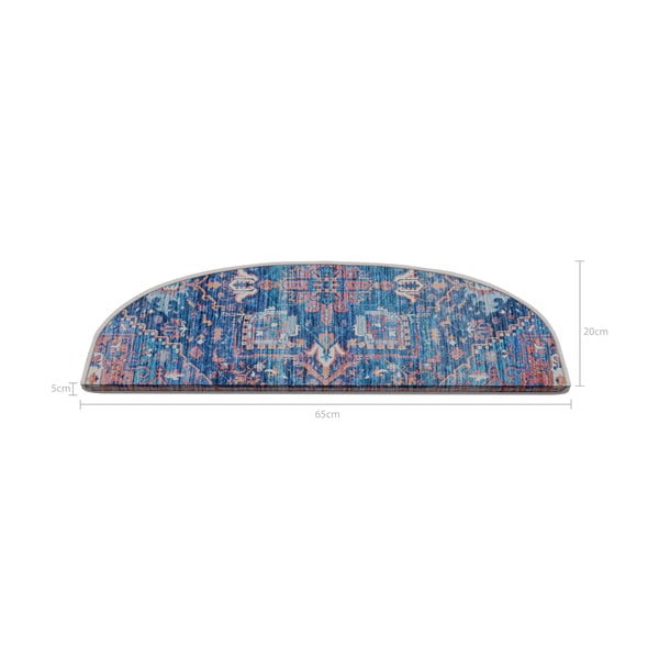 Gradini blu in set da 16 pezzi 20x65 cm Yoruk - Vitaus-image-2