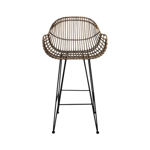 Sedia da bar in rattan - HSM collection-image-2