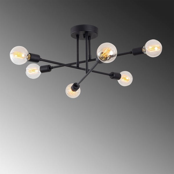 Plafoniera nera 64x64 cm Flower – Opviq lights-image-3
