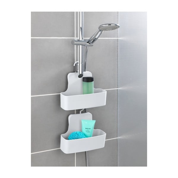 Mensola sospesa bianca per doccia Barcelona - Wenko-image-3