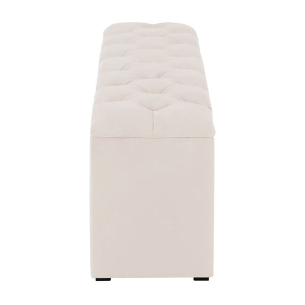 Béžový otoman k posteli s úložným prostorem Kooko Home Manna, 47 x 160 cm-image-3