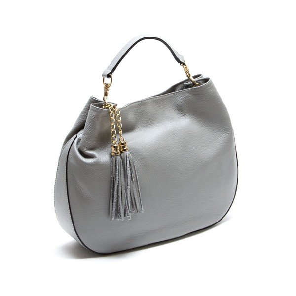 Kožená kabelka Isabella Rhea 1118 Grigio-image-3