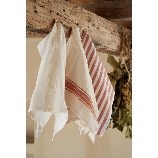 Set di 2 asciugamani in cotone 50x70 cm Stripes - Casafina-image-1