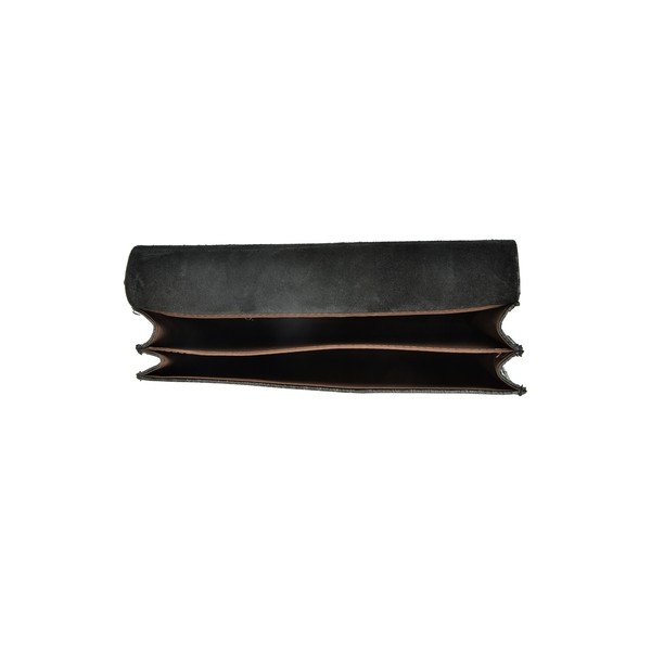 Borsa a catena in pelle nera - Carla Ferreri-image-3