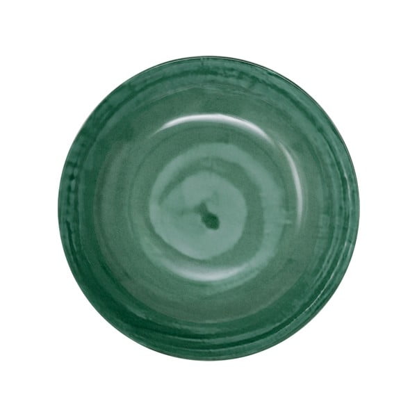 Seti di 6 piatti fondi in porcellana verde ø 21 cm Tangeri green - Villa Altachiara