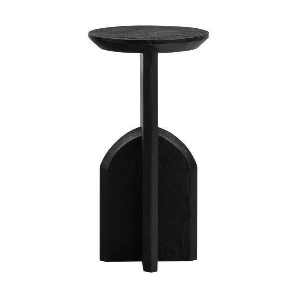 Tavolino rotondo in acacia massiccia ø 30 cm Kioni – WOOOD