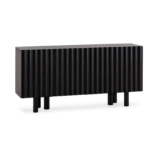 Credenza nera in mango massiccio 160x80x40 cm Tamira – MOME