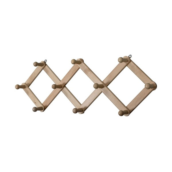 Appendiabiti da parete in legno di betulla in colore naturale Levin - WOOOD-image-2