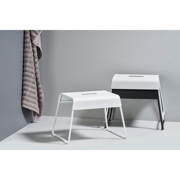 Sgabello in acciaio bianco A-Stuff - Zone-image-1