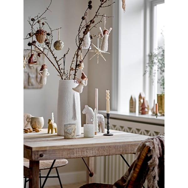 Tazza beige in gres a tema natalizio 450 ml Hollie – Bloomingville-image-2