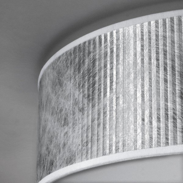 Lampada da soffitto in argento ø 40 cm Tres Plisado - Sotto Luce-image-4