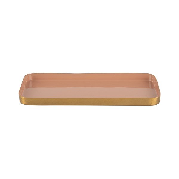 Vassoio decorativo in metallo 12,5x25 cm Festive - PT LIVING