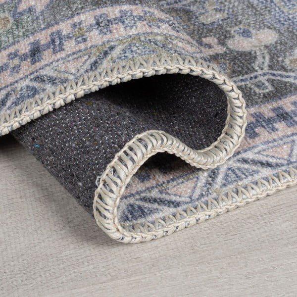 Tappeto verde lavabile con fibre riciclate 80x150 cm Windsor - Flair Rugs-image-2