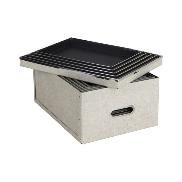 Scatole portaoggetti con coperchio in set da 5 Joachim - Bigso Box of Sweden-image-2