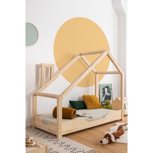 Letto in pino Luna Bek, 80 x 160 cm - Adeko-image-1