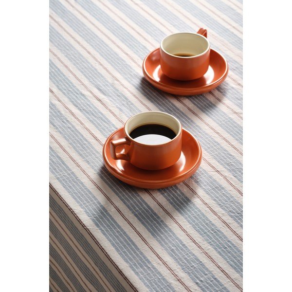 Tazzine in set con piattino arancioni in ceramica 4 pz 300 ml Thelma – Jotex-image-1