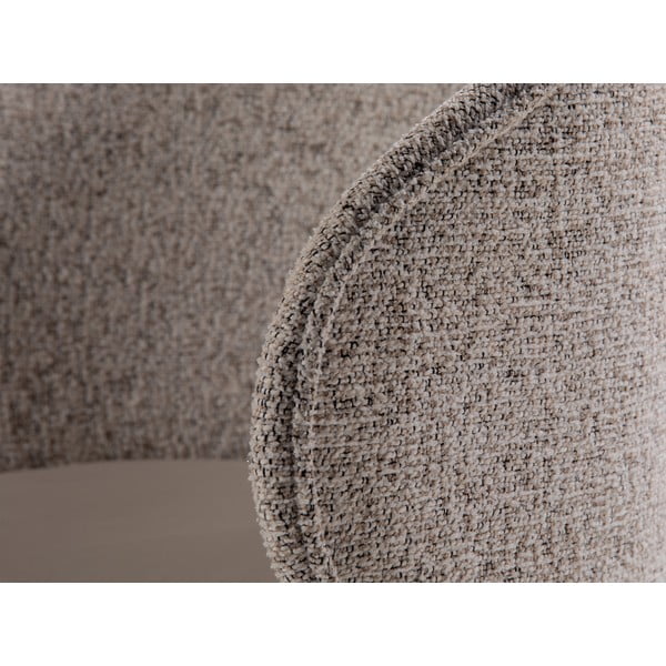 Poltrona beige con rivestimento in velluto Inez – Micadoni -image-1