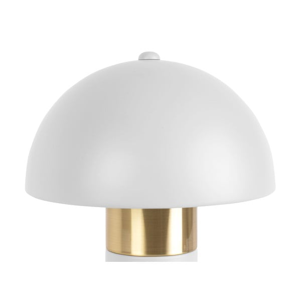 Lampada da tavolo di colore bianco-oro, altezza 26 cm Seta - Leitmotiv-image-3