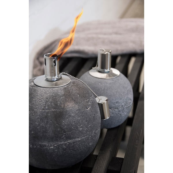 Lampada a olio in cemento (altezza 16 cm) - Esschert Design-image-1