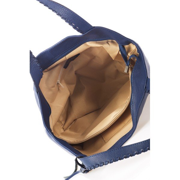 Borsa in pelle blu Lora - Giulia Massari-image-3