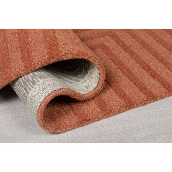 Tappeto in lana arancione 160x230 cm Estela - Flair Rugs-image-3