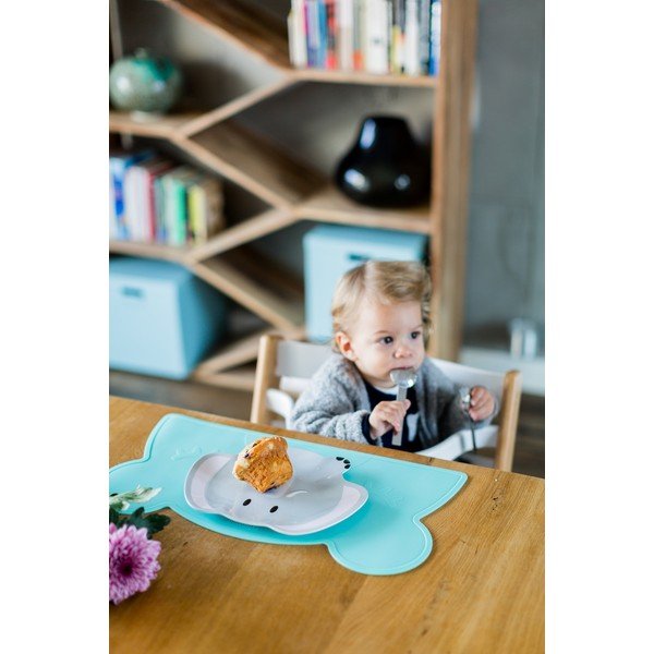 Tovaglietta in silicone turchese Orso, 48 x 25 cm - Kindsgut-image-3