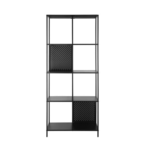 Libreria in metallo nero 75x180 cm Charleston - Støraa