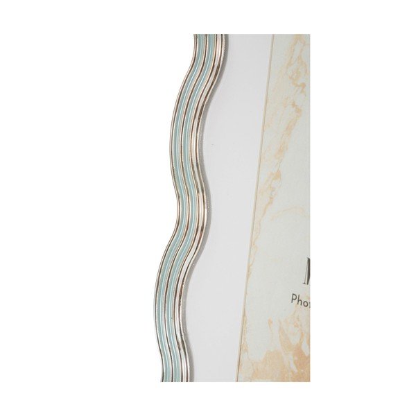 Cornice azzurra/argentata in metallo/in vetro verticale con sostegno 17,5x22,5 cm Elizabeth – Mauro Ferretti-image-3