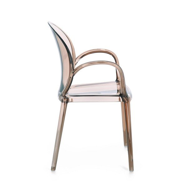 Sedia da esterno marrone chiaro in plastica Camilla – Bizzotto-image-3