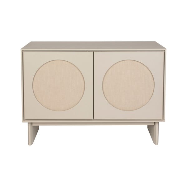Cassettiera grigio chiaro in acacia massiccia 100x70x45 cm Twin – Zuiver