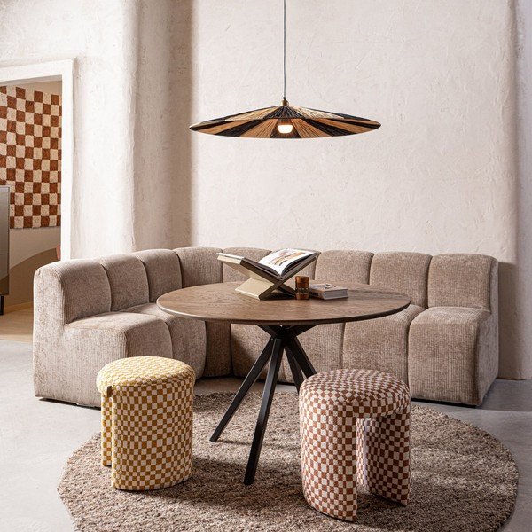 Sgabello giallo imbottito Charlie – WOOOD-image-1