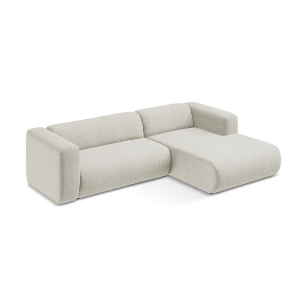 Divano angolare beige (con penisola a destra/con chaise lounge) Ekahi – Makamii-image-3