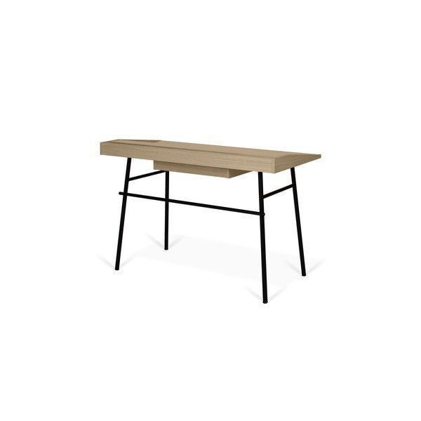 Tavolo da lavoro con piano in rovere 120x60 cm Ply - TemaHome-image-2