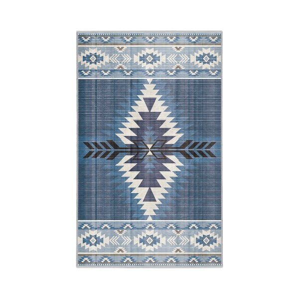 Tappeto blu lavabile 160x230 cm Ethnic Geo – Mila Home