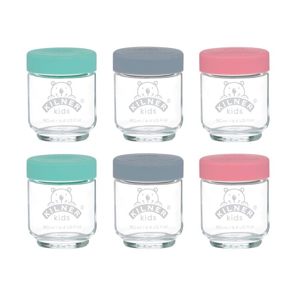 Vasetti per alimenti per bambini 6 pz 190 ml - Kilner