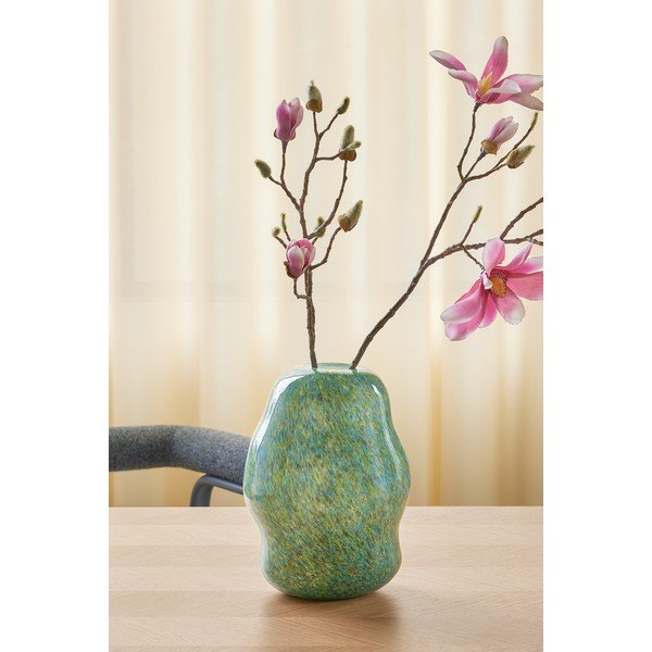 Vaso in vetro verde realizzato a mano (altezza 29 cm) Miro - Hübsch-image-2