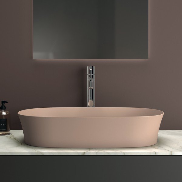 Lavabo in ceramica rosa chiaro 60x38 cm Ipalyss - Ideal Standard-image-1